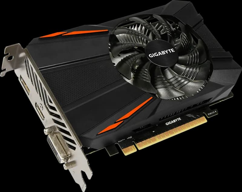 GIGABYTE GTX1050 2GB GRAPHIC CARD USED thumbnail 3