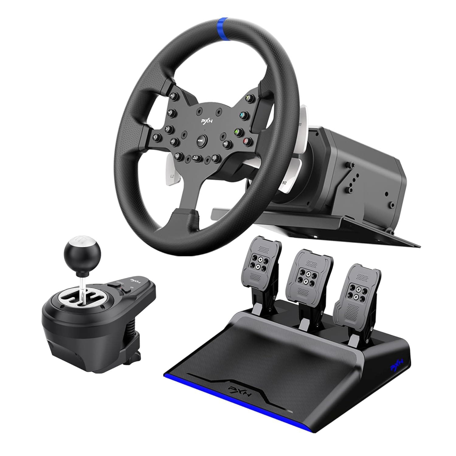 PXN V99 RACING STEERING WHEEL PXN-V99 - Image 1