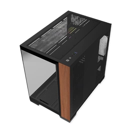 RAIDMAX I610 INFINITA CASE WOOD BLACK thumbnail 2