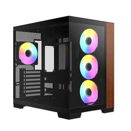 RAIDMAX I610 INFINITA CASE WOOD BLACK - Image 1