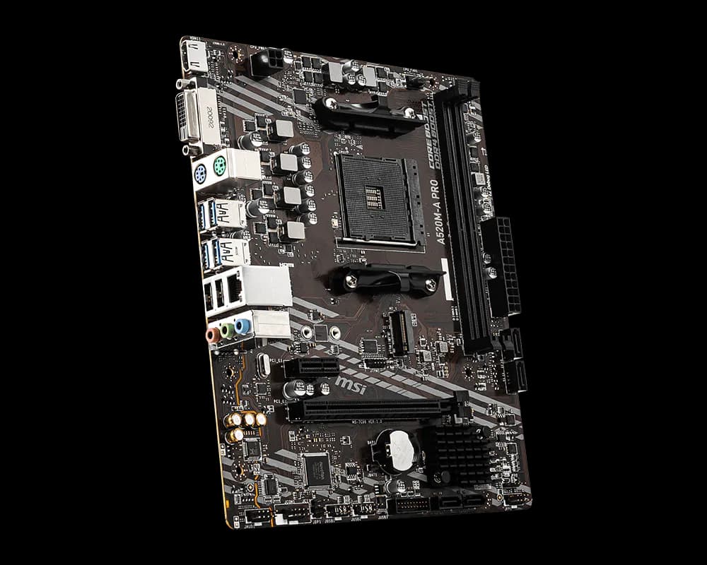 MSI A520M-A PRO MOTHERBOARD thumbnail 3