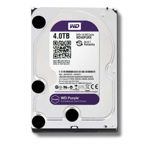 WESTERN DIGITAL 4TB PURPLE HARD DISK - Image 1