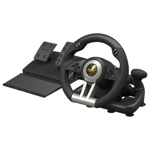 PXN V3 PRO BLACK RACING STEERING WHEEL PXN-V3PRO - Image 1