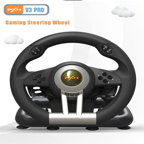 PXN V3 PRO BLACK RACING STEERING WHEEL PXN-V3PRO thumbnail 3
