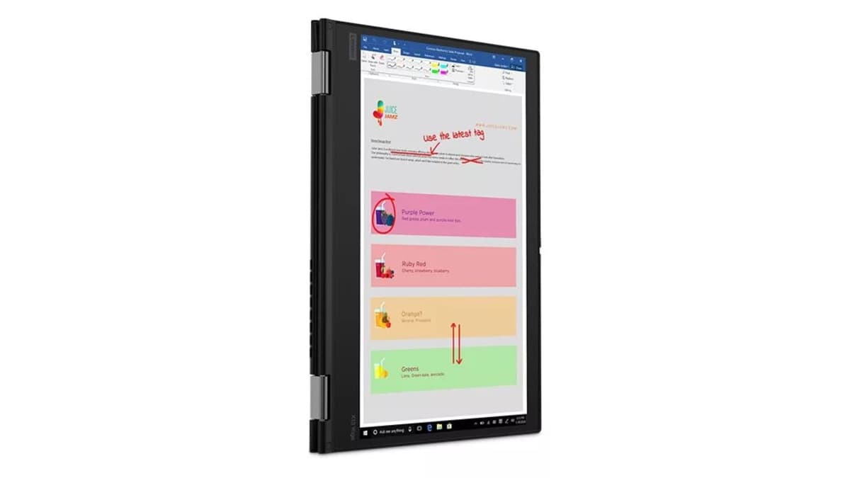 LENOVO THINKPAD X13 YOGA GEN 1 i7-10510U 16GB 256GB NVMe INTEL UHD 13.3 FHD TOUCH W11 USED thumbnail 3