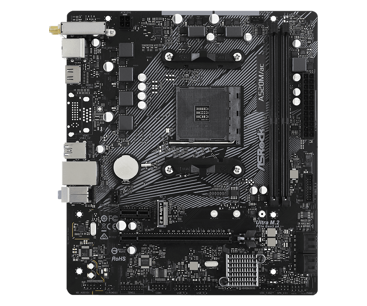 ASROCK A520M/AC WIFI MOTHERBOARD thumbnail 5
