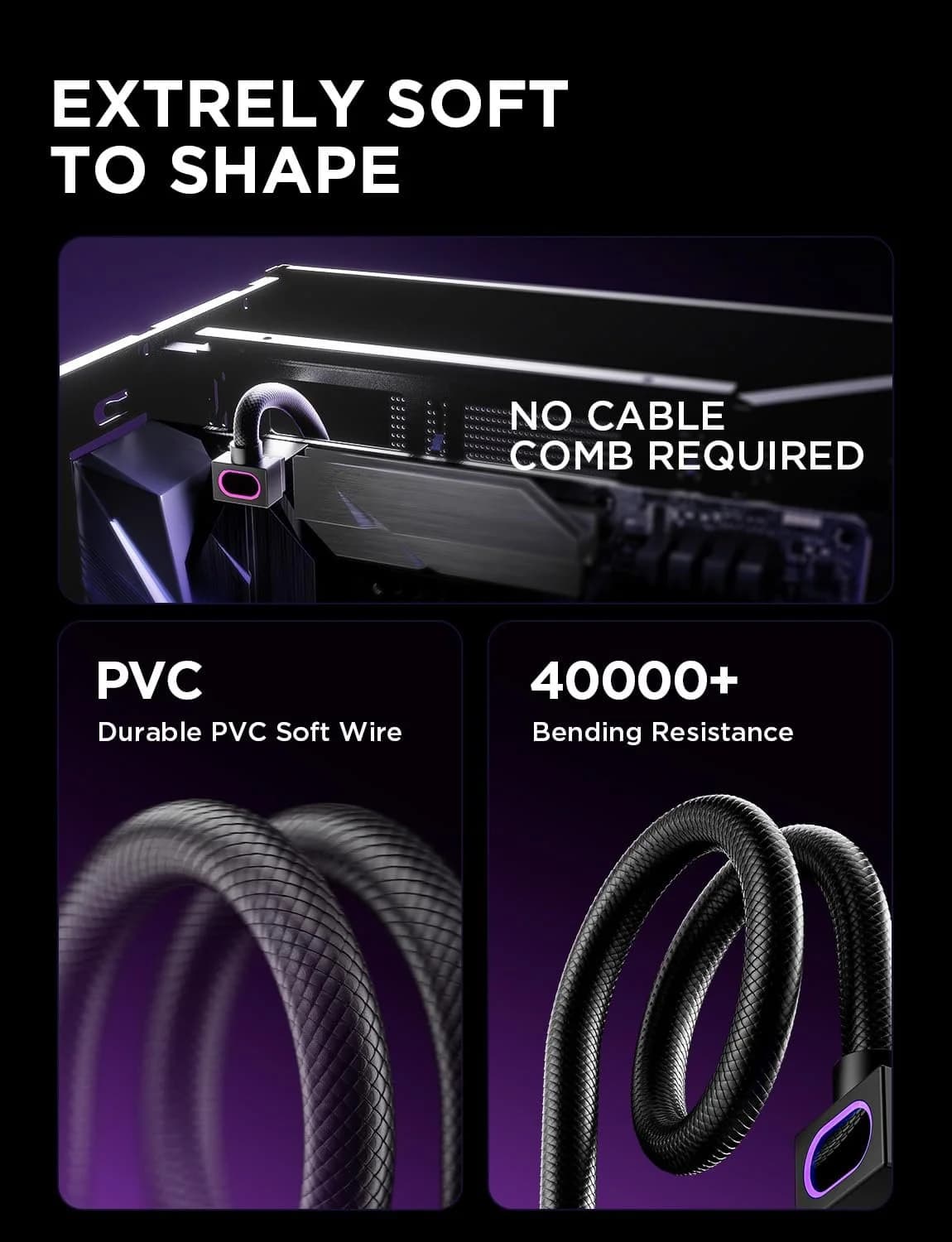 ASIAHORSE HYDRUS 8PIN CPU POWER EXTENSION CABLE BLACK-A 30cm thumbnail 6