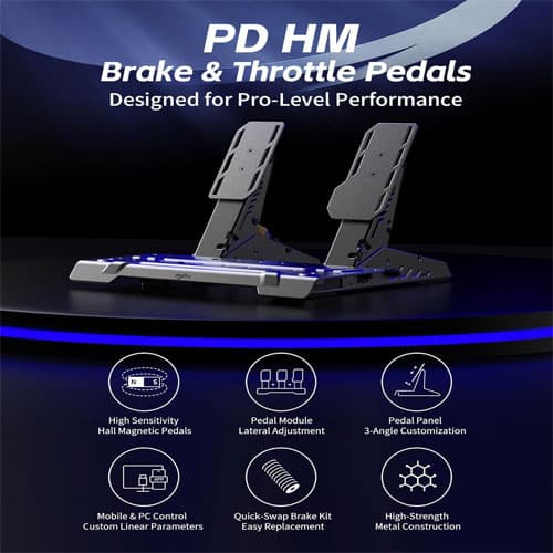 PXN PD HM PEDALS FOR RACING STEERING WHEEL PD HM B&T thumbnail 3
