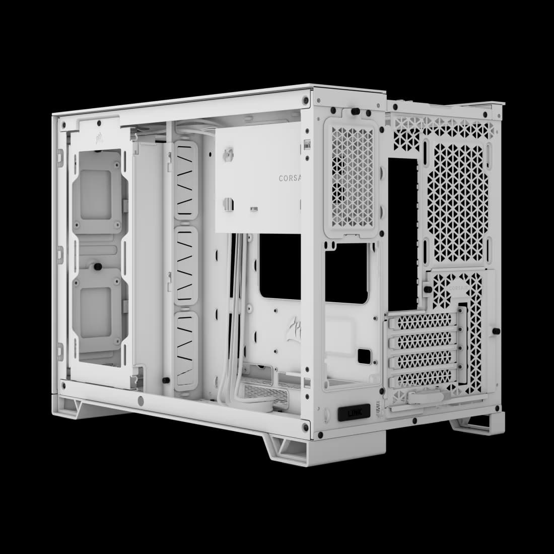 CORSAIR 2500X DUAL CHAMBER PC CASE WHITE thumbnail 3