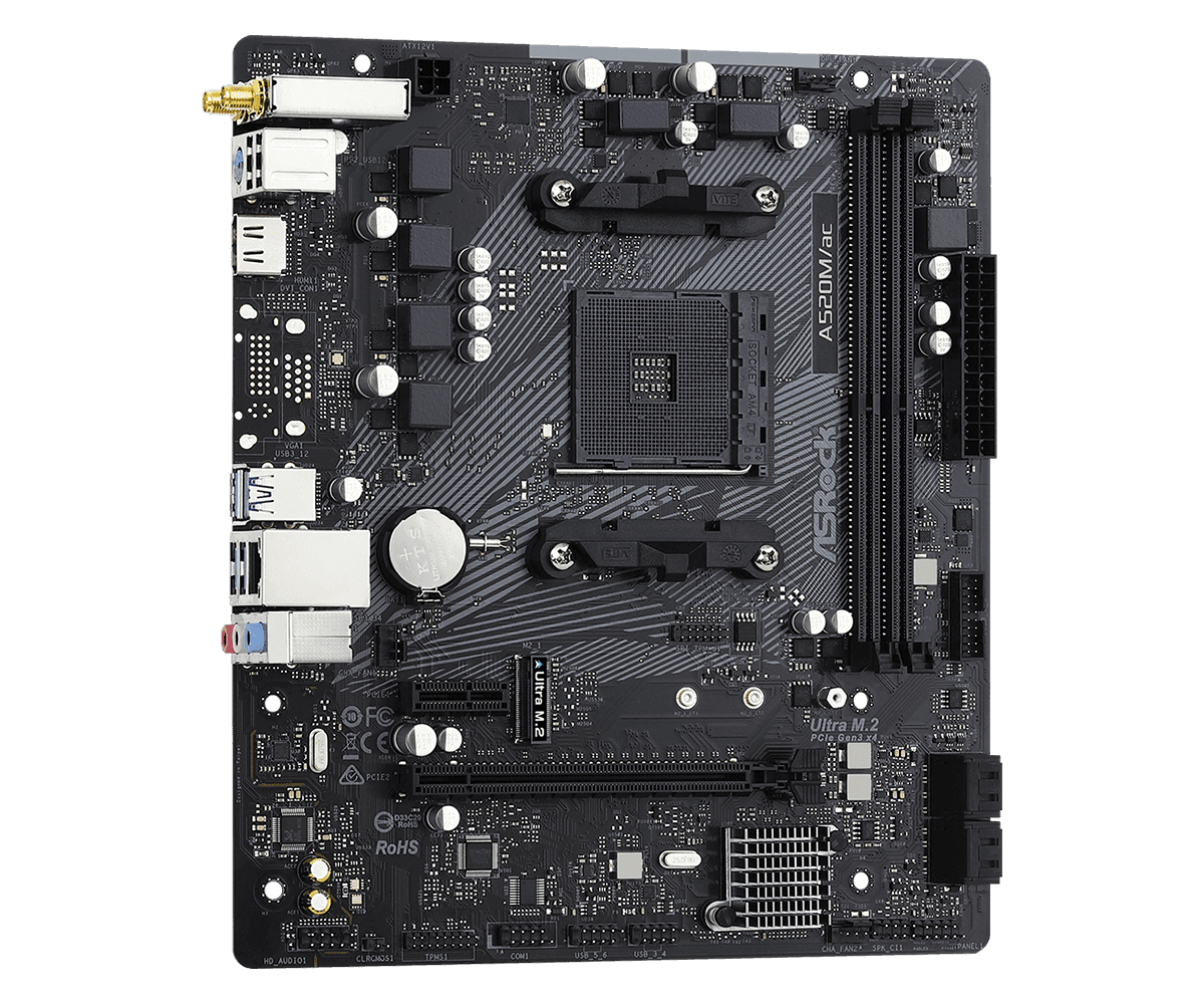 ASROCK A520M/AC WIFI MOTHERBOARD thumbnail 3