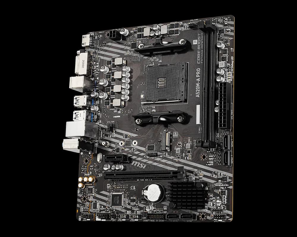 MSI A520M-A PRO MOTHERBOARD thumbnail 4