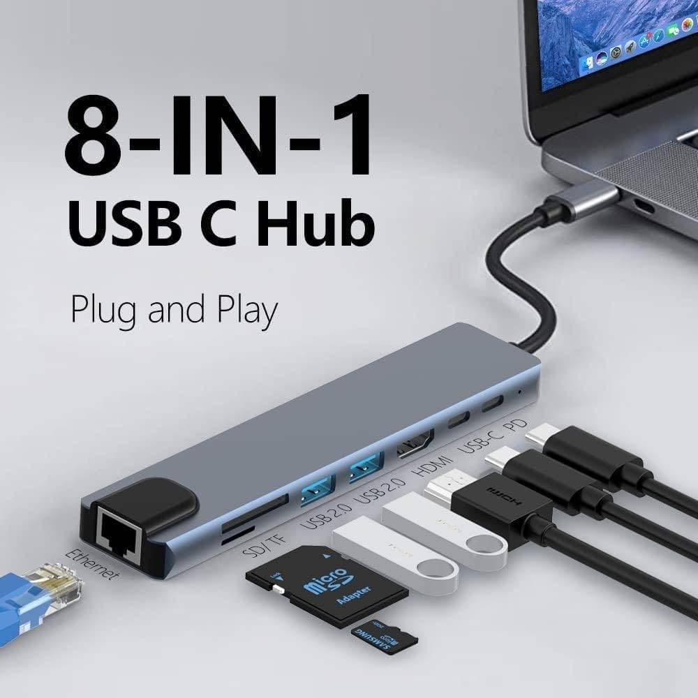TYPE C TO HDTV 8 IN 1 HUB (03M) thumbnail 2