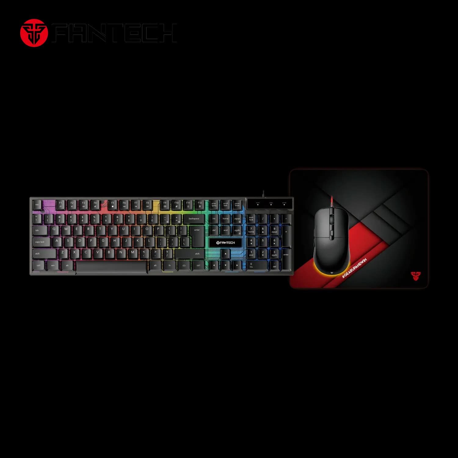 FANTECH HERO P31 GAMING WIRED KEYBOARD, MOUSE & PAD COMBO thumbnail 5