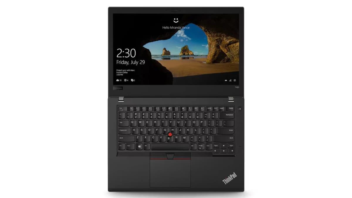LENOVO THINKPAD T480 i7-8650U 8GB 256GB NVMe INTEL UHD 620 14 FHD W11 USED thumbnail 2