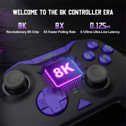 PXN P5 8K BLACK WIRELESS GAMING CONTROLLER thumbnail 3