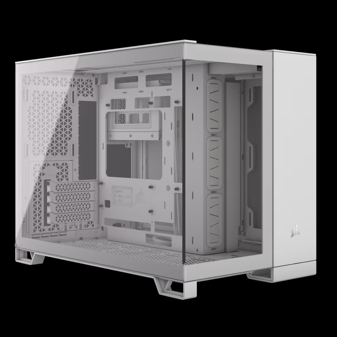 CORSAIR 2500X DUAL CHAMBER PC CASE WHITE - Image 1