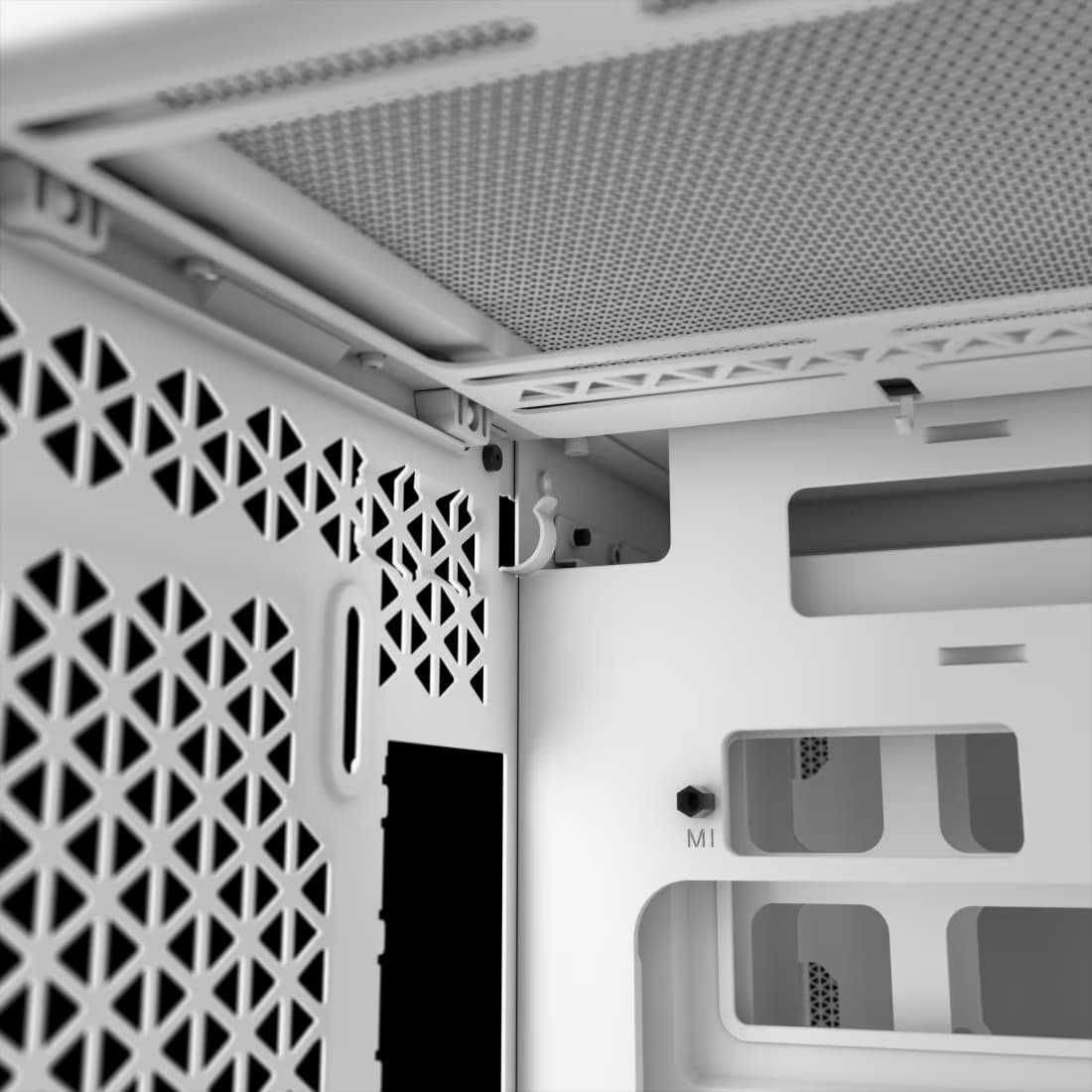 CORSAIR 2500X DUAL CHAMBER PC CASE WHITE thumbnail 2