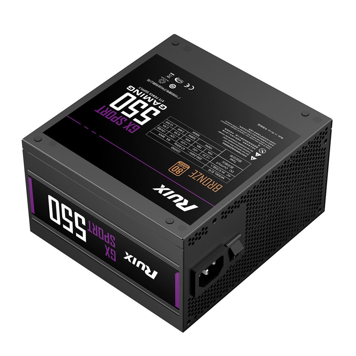 RUIX 550W 80+ BRONZE B144 POWER SUPPLY thumbnail 2